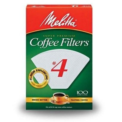 Melitta Coffee Filters - #4 White - 100 Count