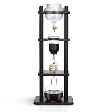 yama 6-8 cup cold brew tower black wood