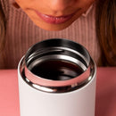 12 oz Carter Wide Travel Mug - White