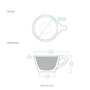 lino cappuccino cup and saucer diagram