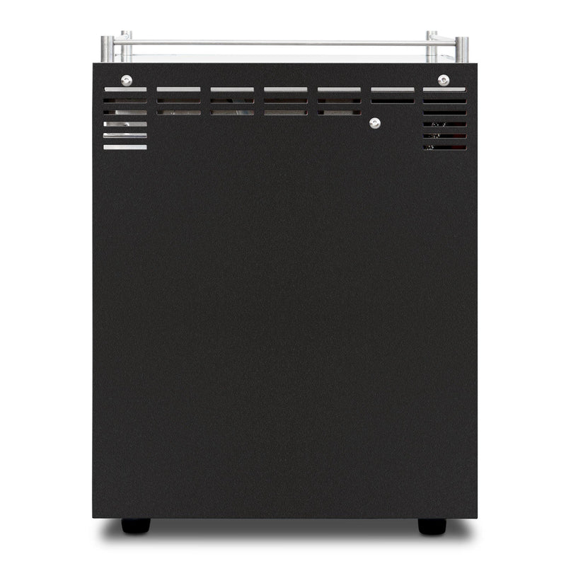 black ascaso duo espresso machine push steam