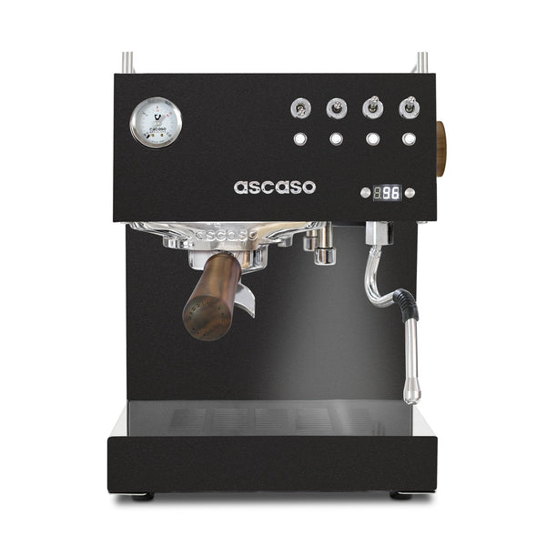 REFURBISHED Ascaso Steel DUO Programmable Espresso Machine w/PID Controller, Dual Thermoblock, 120V (Black)