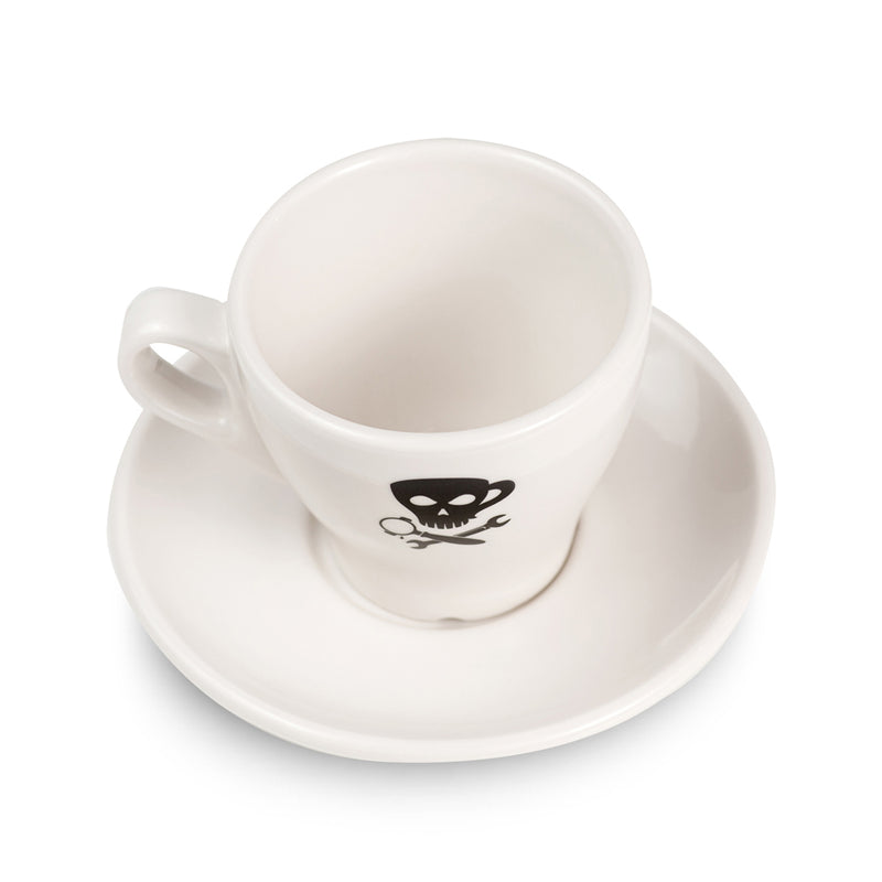 espresso parts porcelain demitasse cup white jolly roger