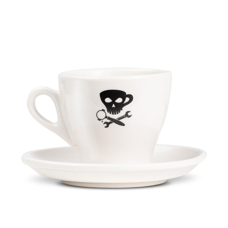 espresso parts porcelain demitasse cup white jolly roger