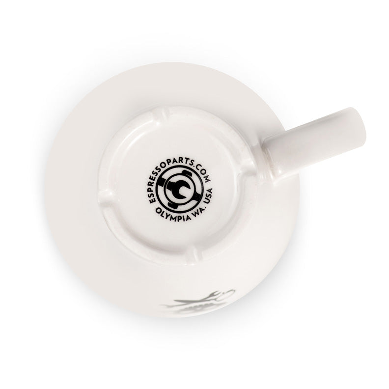 espresso parts porcelain demitasse cup white jolly roger