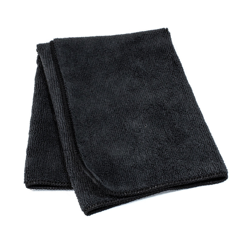 Microfiber Black Cloth Towel 16 x 16