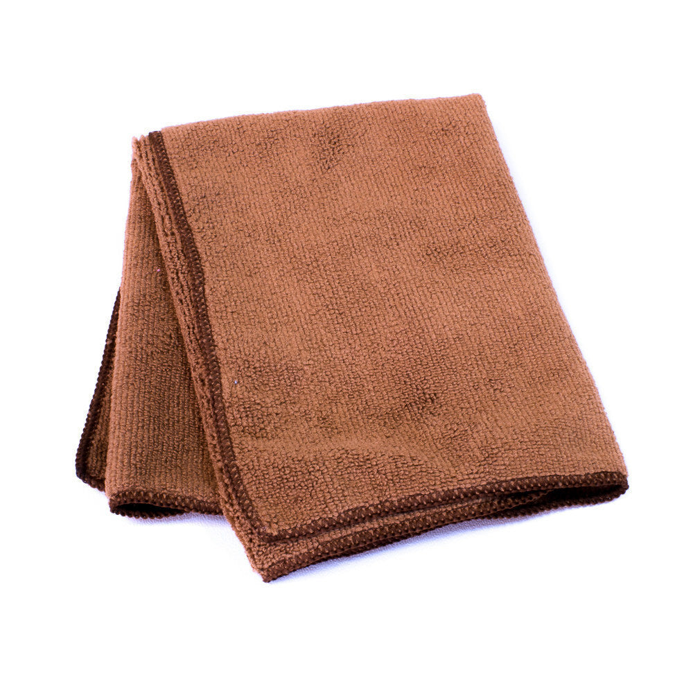 Brown Microfiber Cloth Towel 16 x 16