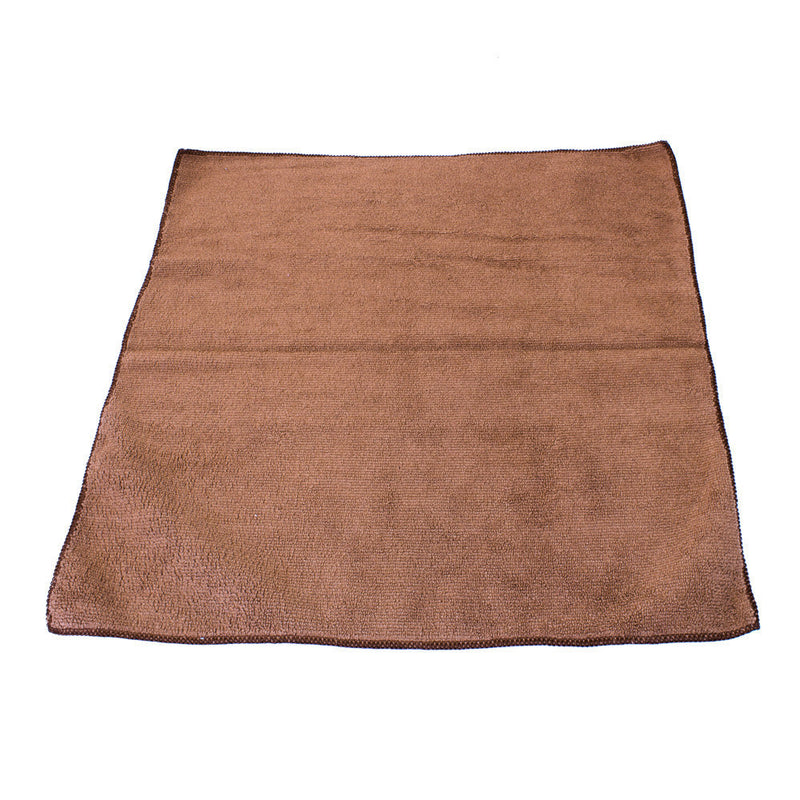 Brown Microfiber Cloth Towel 16 x 16