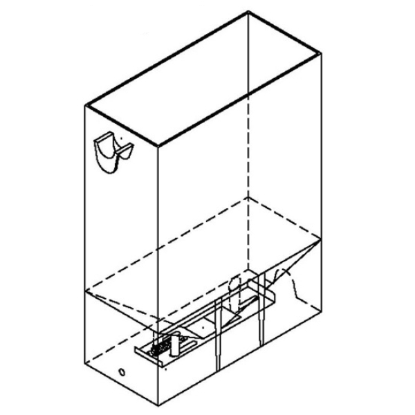 Fetco GR2 Series 5 pound Removable Hopper with Lid (Special Order Item)