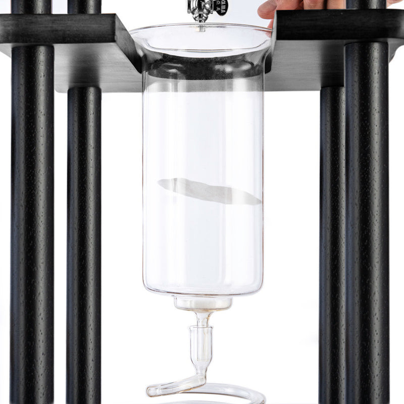 Yama 25 Cup Cold Drip Maker Straight Black Wood Frame (100oz)
