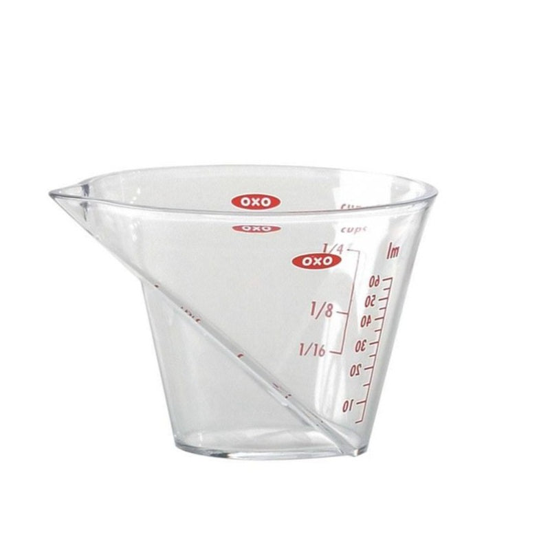 Home Basics 3-Piece Measuring Cup with Rubber Grip, Clear