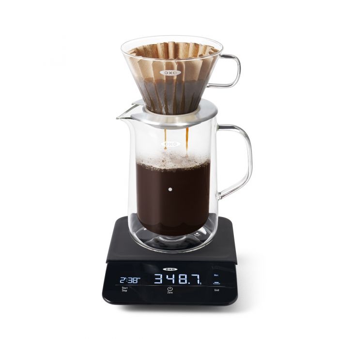 OXO Precision Coffee Scale with Timer, Slim design, 6 lb. Capacity, Black