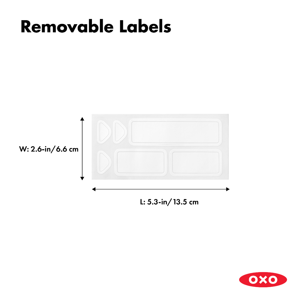Oxox Labels OXO Good Grips POP Removable Labels