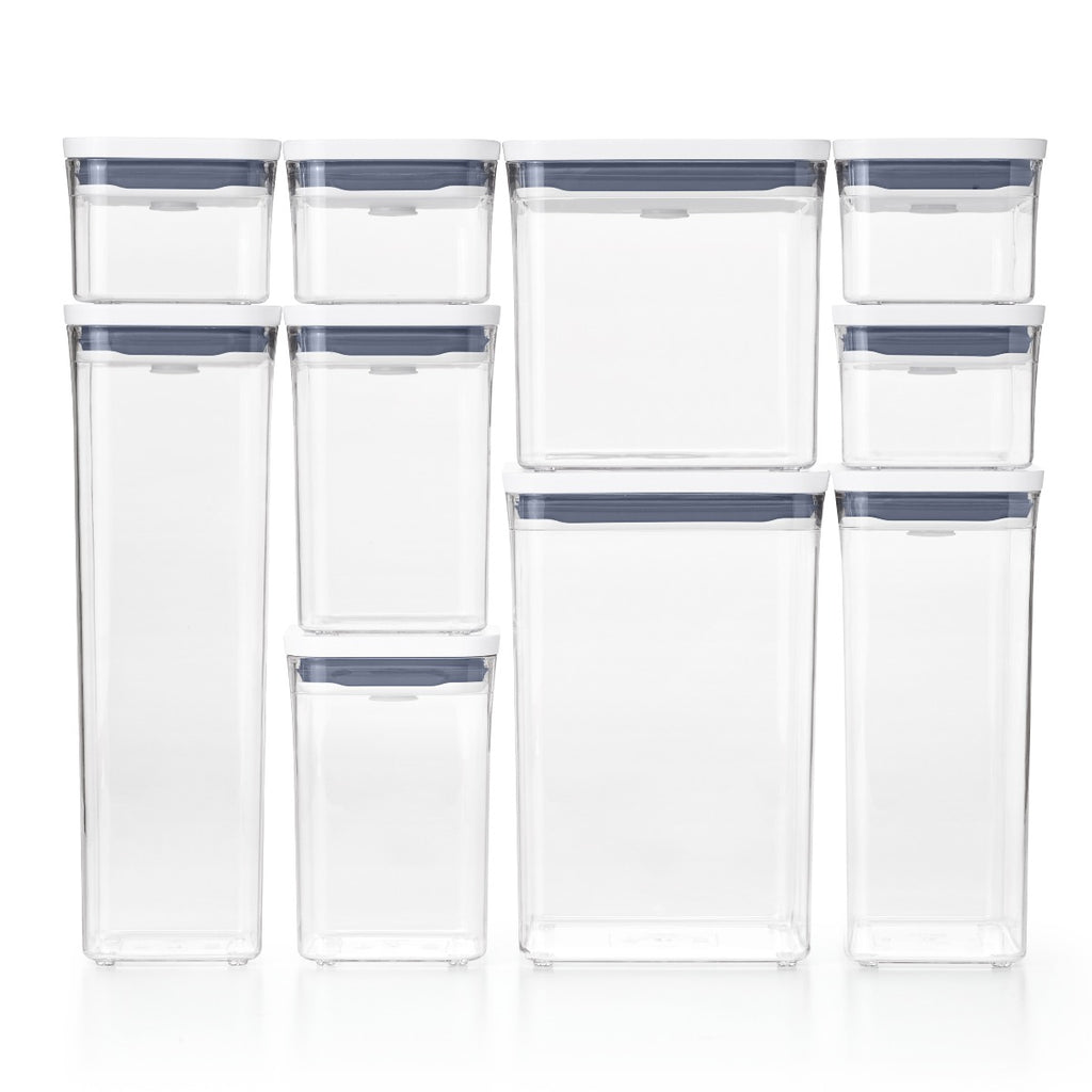 OXO 3-Piece Small Square Short Pop Container Set