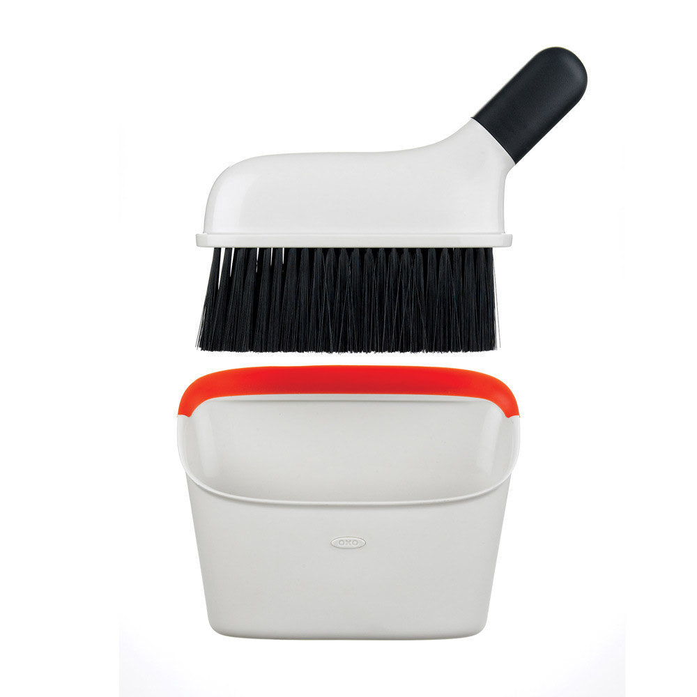 Oxo Compact Dustpan and Brush Set, White