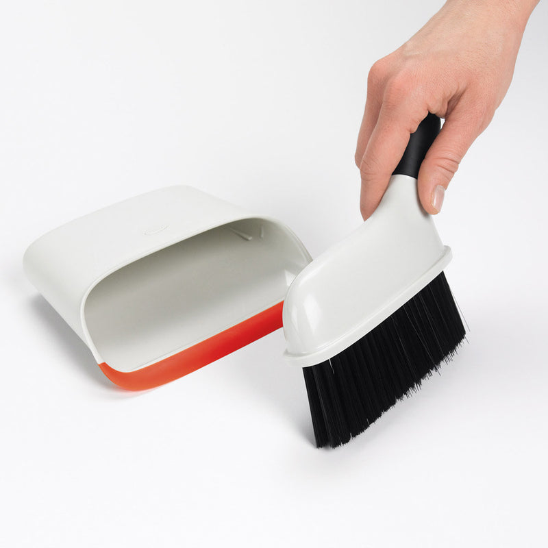 Oxo Compact Dustpan and Brush Set, White