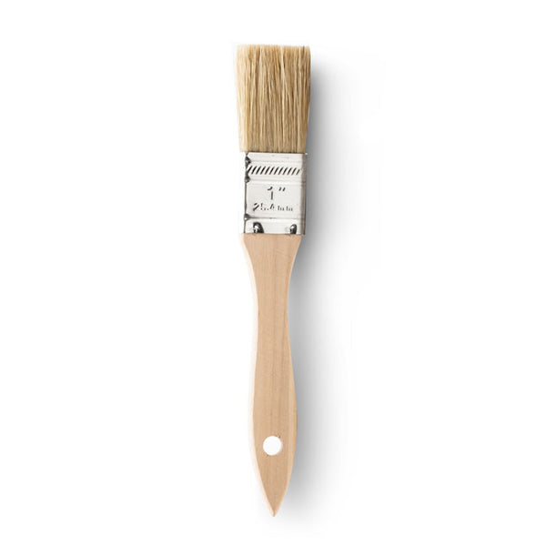 1 inch flat brush with natural bristles