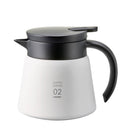 hario v60 vacuum insulated metal server white