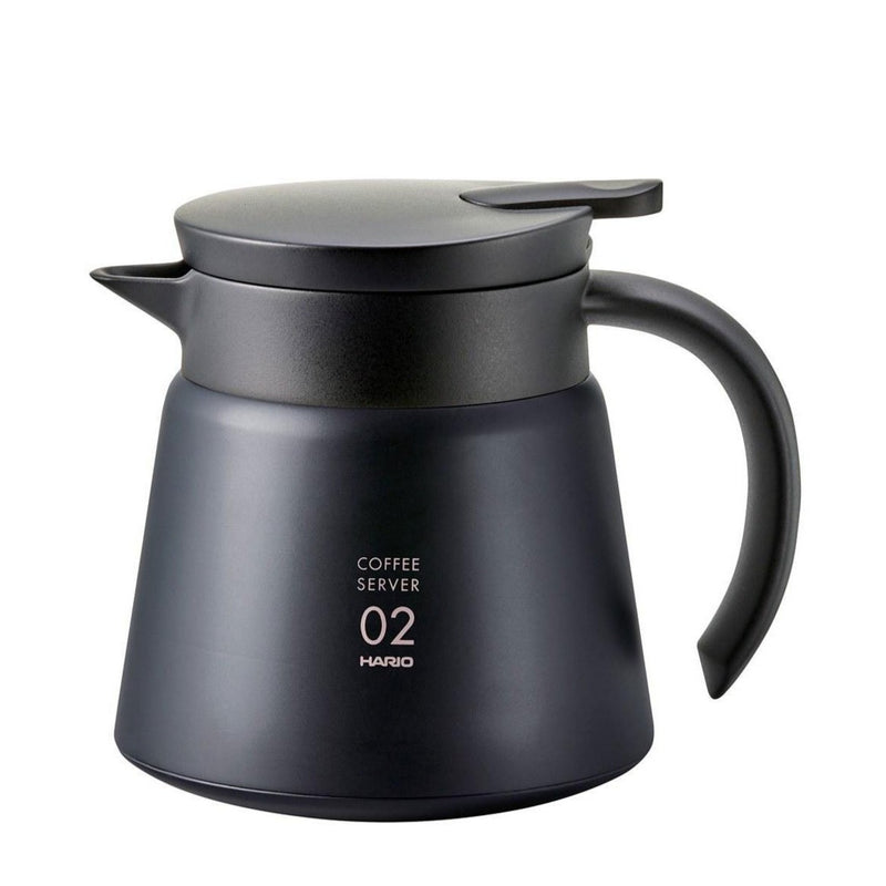 hario v60 vacuum insulated metal server black