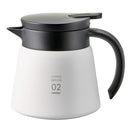 hario v60 vacuum insulated metal server white