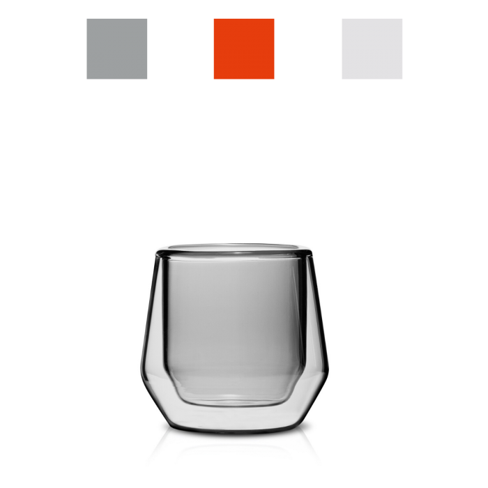 Double Wall Glass Espresso Cup (2.5oz/75ml) - Set of 2