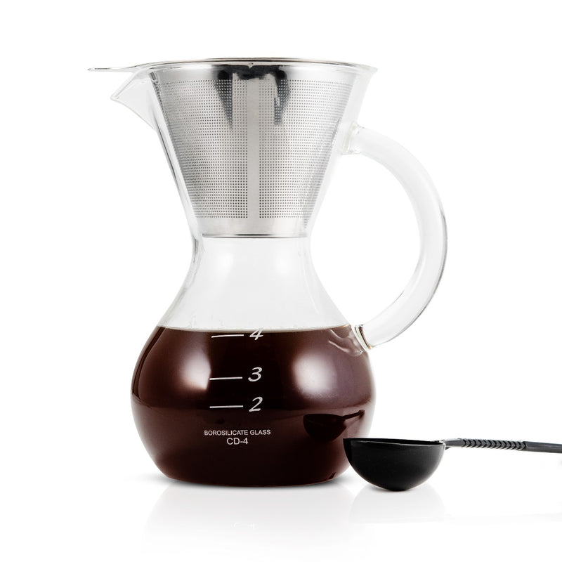 Hearth & Yama Glass Drip Pot Brew Kit - 4 Cup, Clear