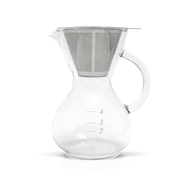 Yama Tea Brewing Kit - 40oz Teapot & Hearth Glass Mugs – Yama Glass