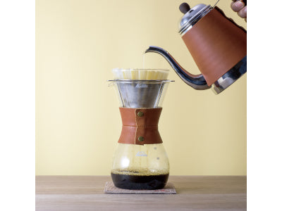 kalita stainless steel kettle leather wrapped pouring water