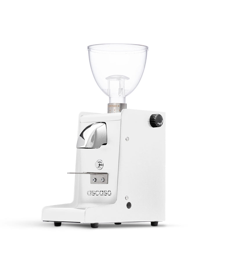 Ascaso i-STEEL Flat Burr Home Coffee Grinder, 54MM - White