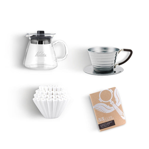 Kalita Wave 155 Pro  Pour Over Coffee Kit - Stainless Steel