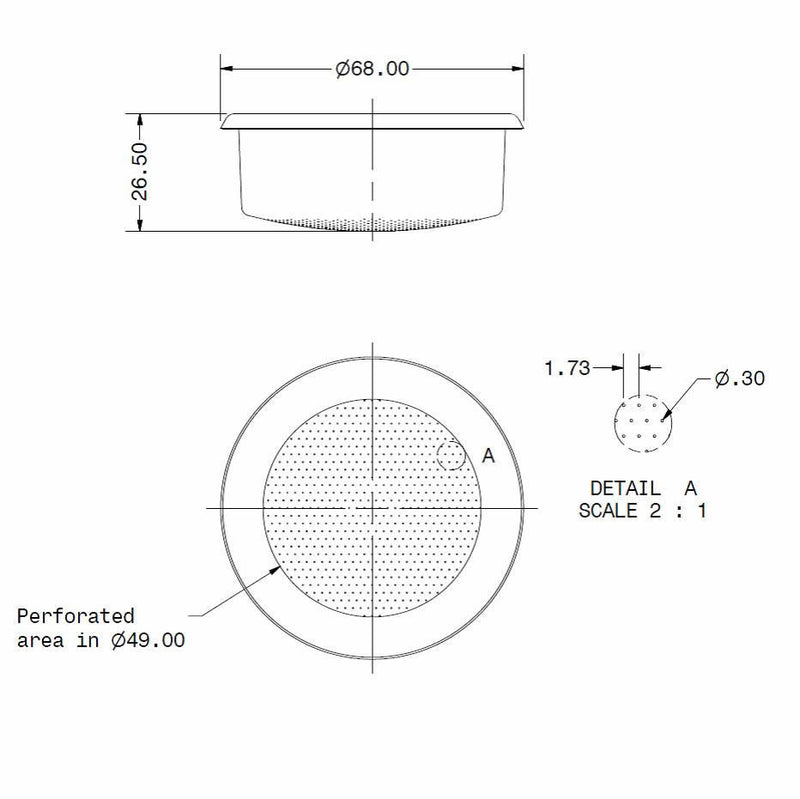 Precision Double Portafilter Basket - 16/22gr