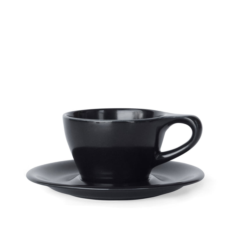 lino black cappuccino cup and saucer