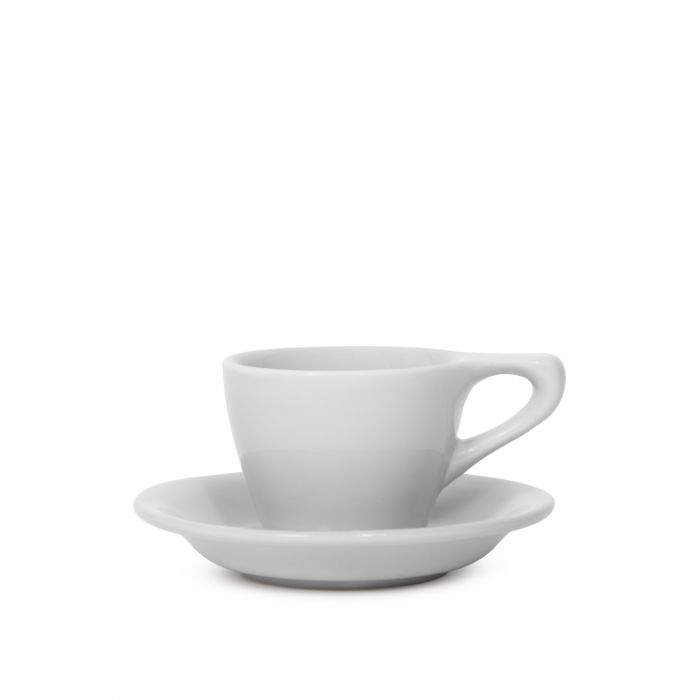 Lino Espresso Cup & Saucer - Grey (3oz/89ml)