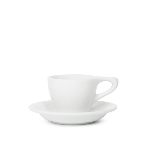 Lino Espresso Cup & Saucer - White (3oz/89ml)