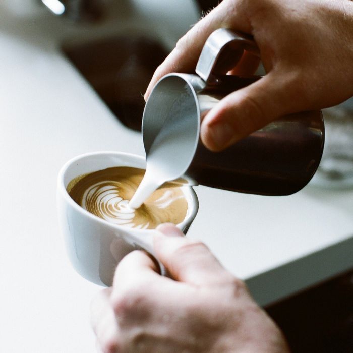 lino white cappuccino cup and saucer