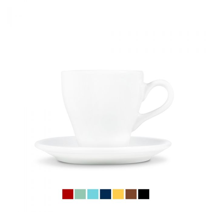 Tulip Style Latte Cup & Saucer (9.5oz/280ml) - Set of 2