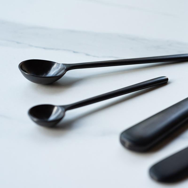 loveramics chateau coffee spoon set matte black