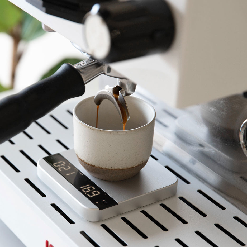 La Marzocco Linea Mini + Acaia Lunar scale with brew-by-weight