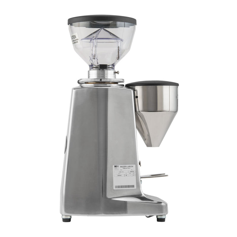 mazzer lux d espresso grinder polished aluminum