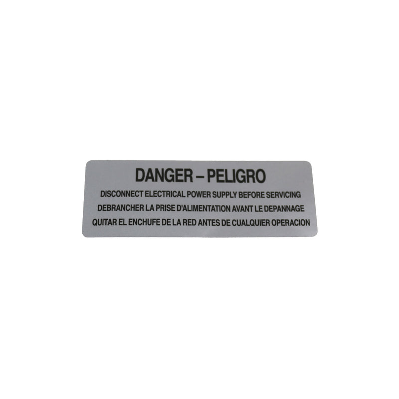 Mazzer Danger Label