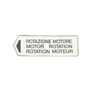 Mazzer Motor Rotation Label Sticker