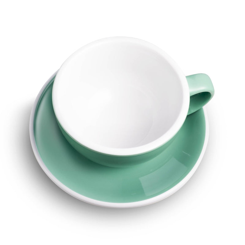 Egg Style Latte Cup & Saucer (10oz/300ml) - Set of 2
