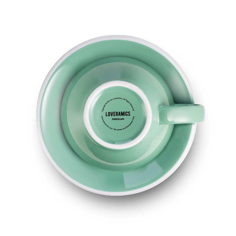 Egg Style Latte Cup & Saucer (10oz/300ml) - Set of 2