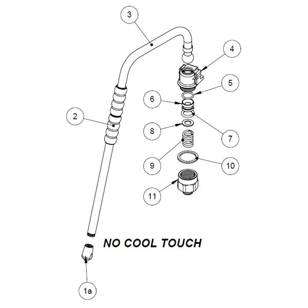 La Marzocco 'GS3' Non Cool Touch Steam Wand Kit (Special Order Item)