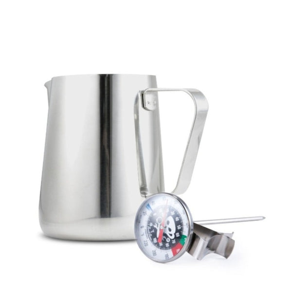 12oz. Milk Steaming Pitcher & Thermometer Combo