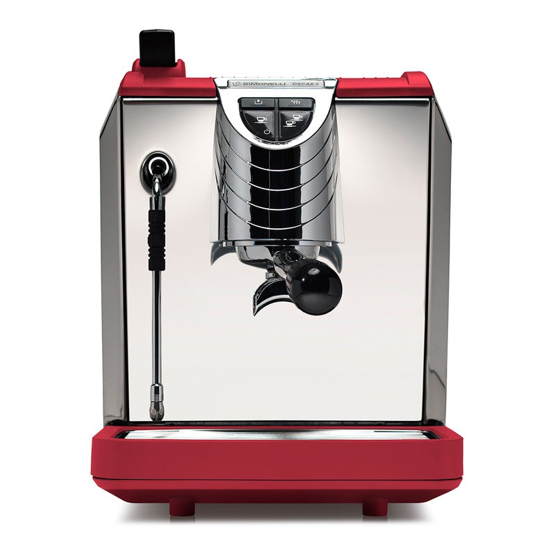 simonelli oscar ii home espresso machine red