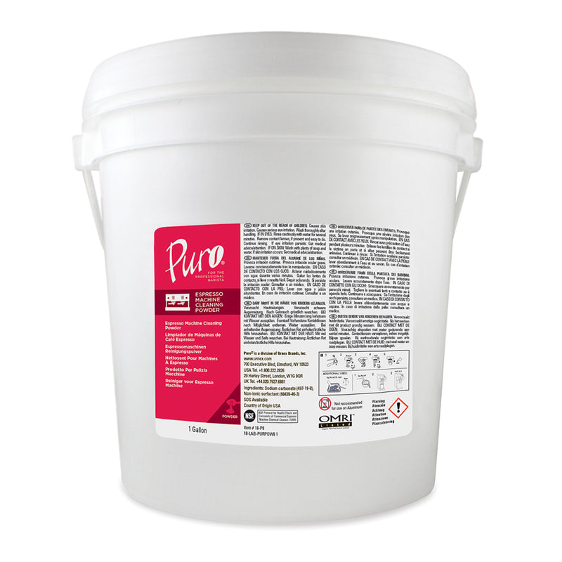 Puro Espresso Machine Cleaning Powder - 1 Gal.