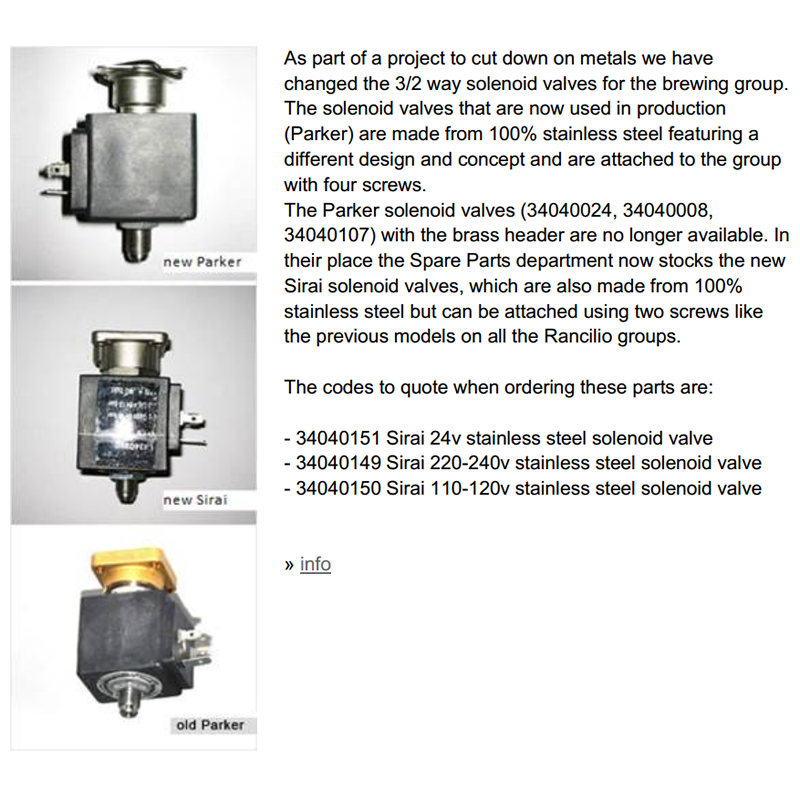 Asco 220/240V Three-way Solenoid