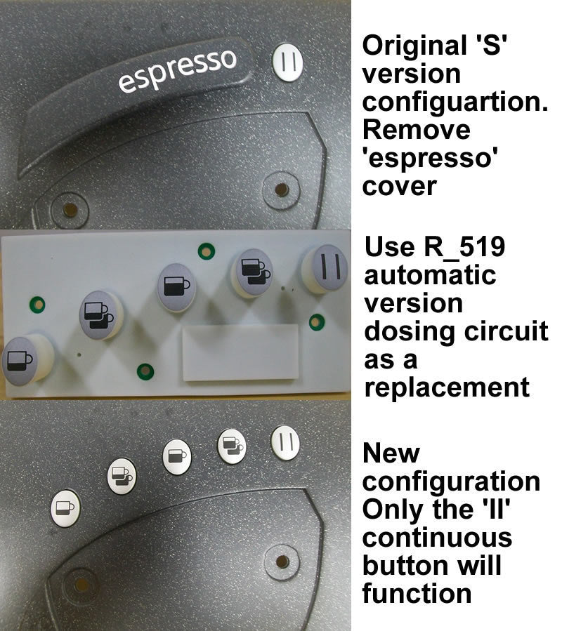 Rancilio Epoca DE Dosing Circuit