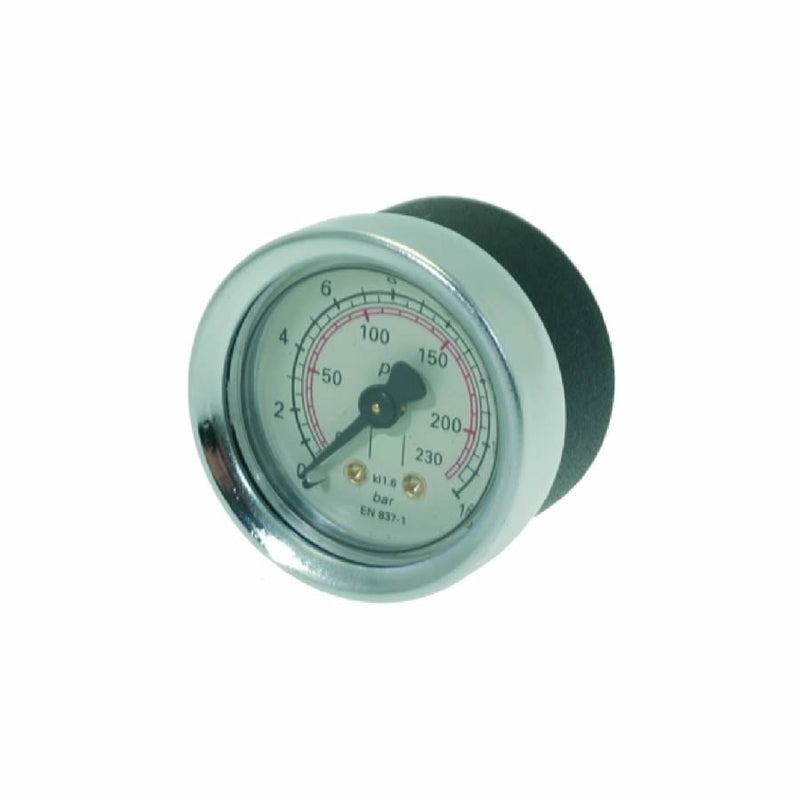 Rancilio 'Classe' Series 44 mm Single Scale Pump Pressure Gauge - NSF